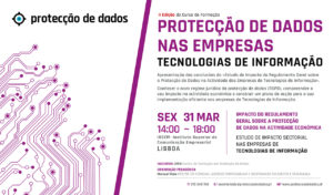 I Curso - Impacto do RGPD nas TIC's - Protecção de Dados nas Empresas de Tecnologias de Informação e Comunicação