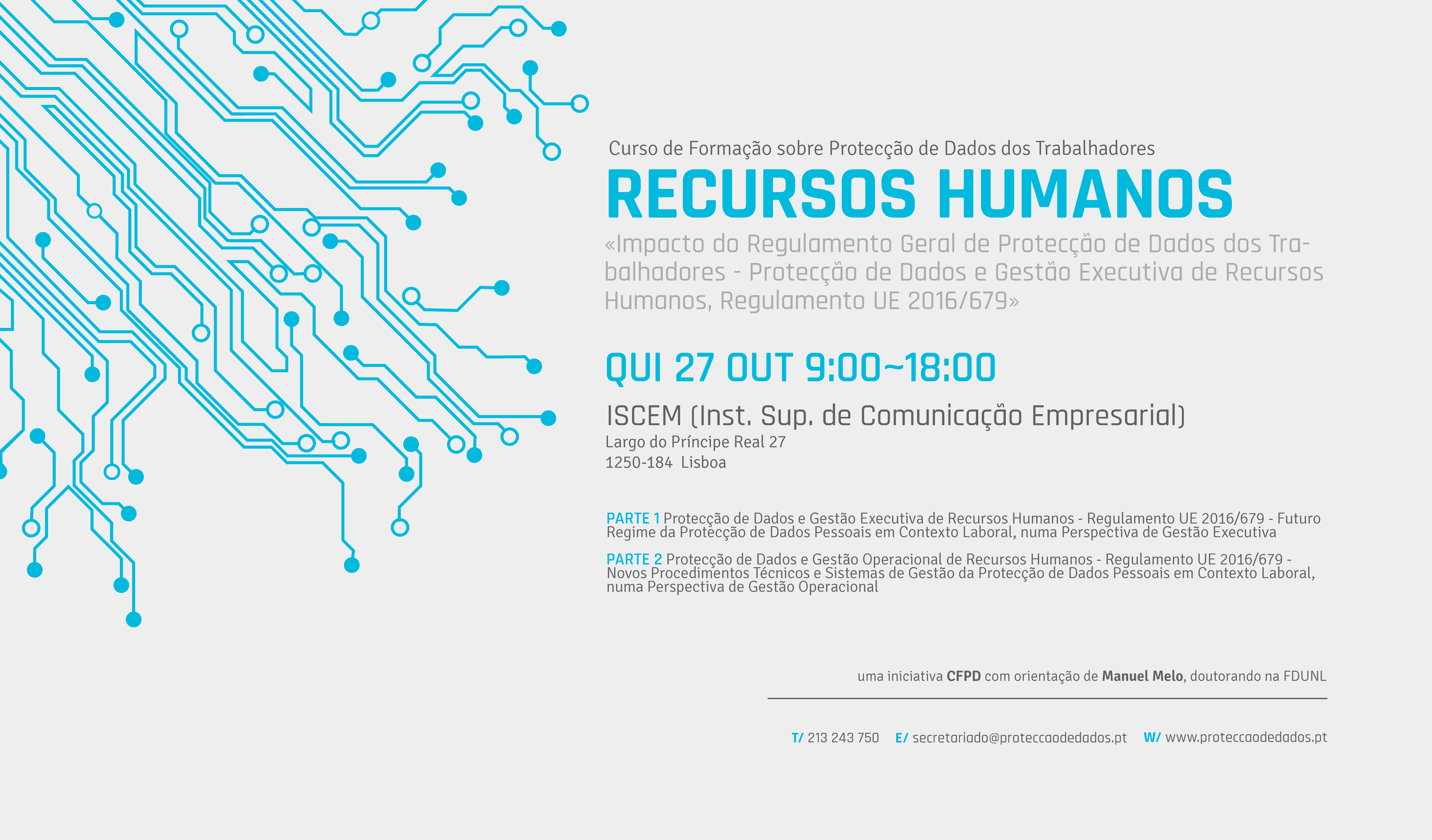 I Curso de Formação – «Protecção de Dados Pessoais dos Trabalhadores»
