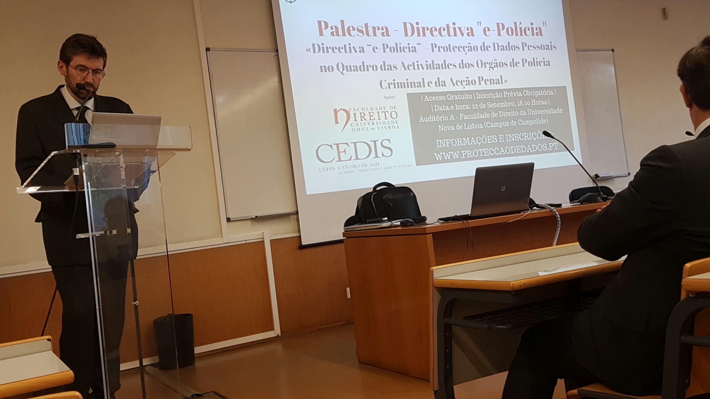 Palestra – «Directiva “e-Polícia”, Protecção de Dados Pessoais e Acção Penal»