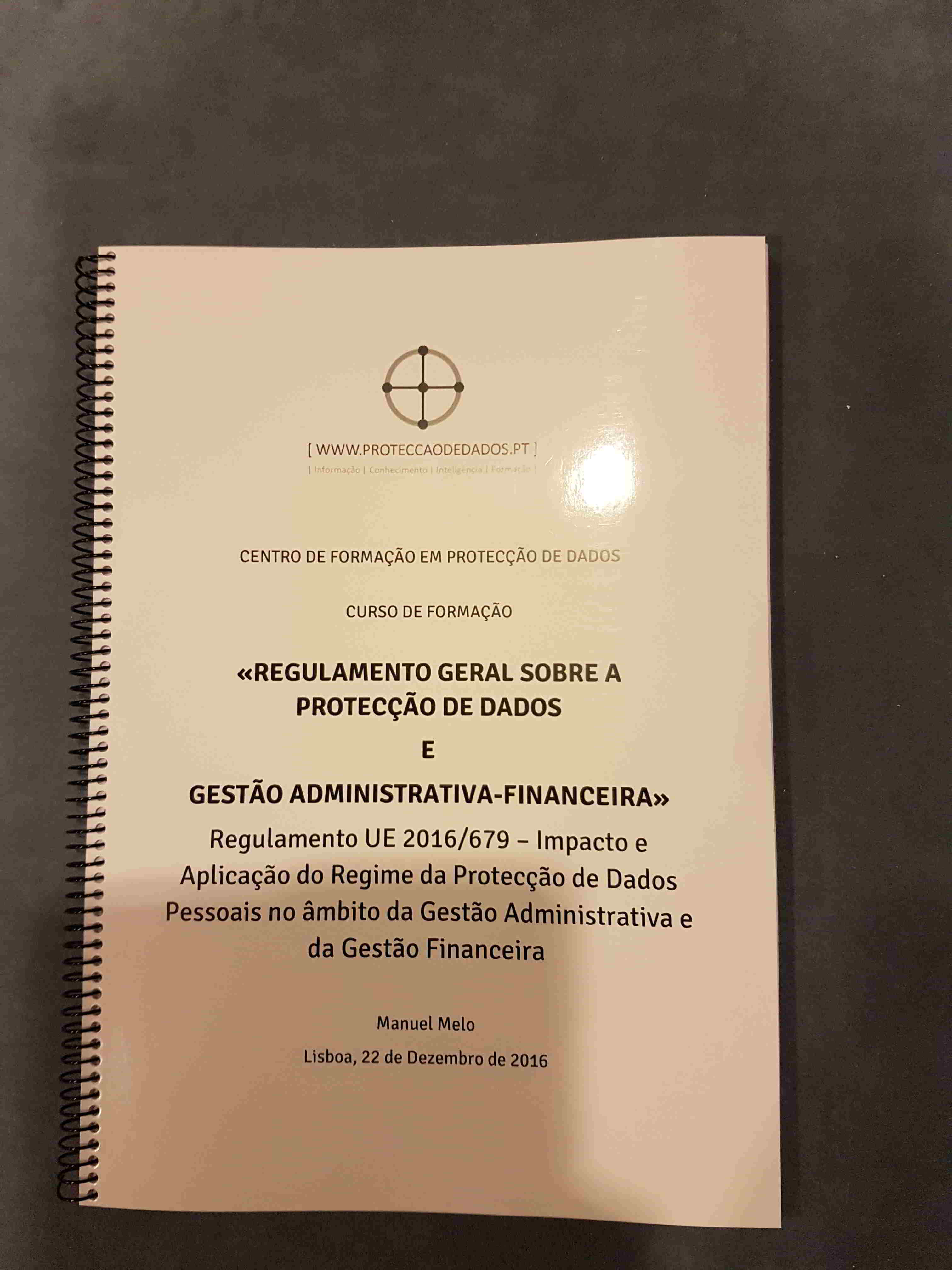 Manual do Encarregado da Protecção de Dados ...