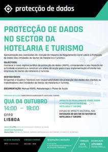 Estudo de Impacto da Aplicação do Regulamento Geral sobre a Protecção de Dados no Sector da Hotelaria e do Turismo